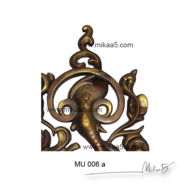 Metal Ganesha Wall Mural