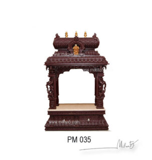 pooja mandir with pillar